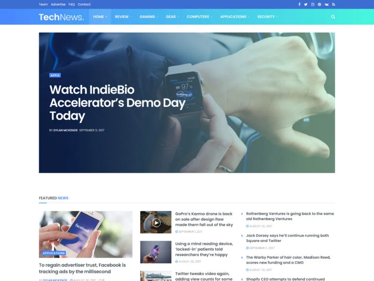 Newspaper Website Design