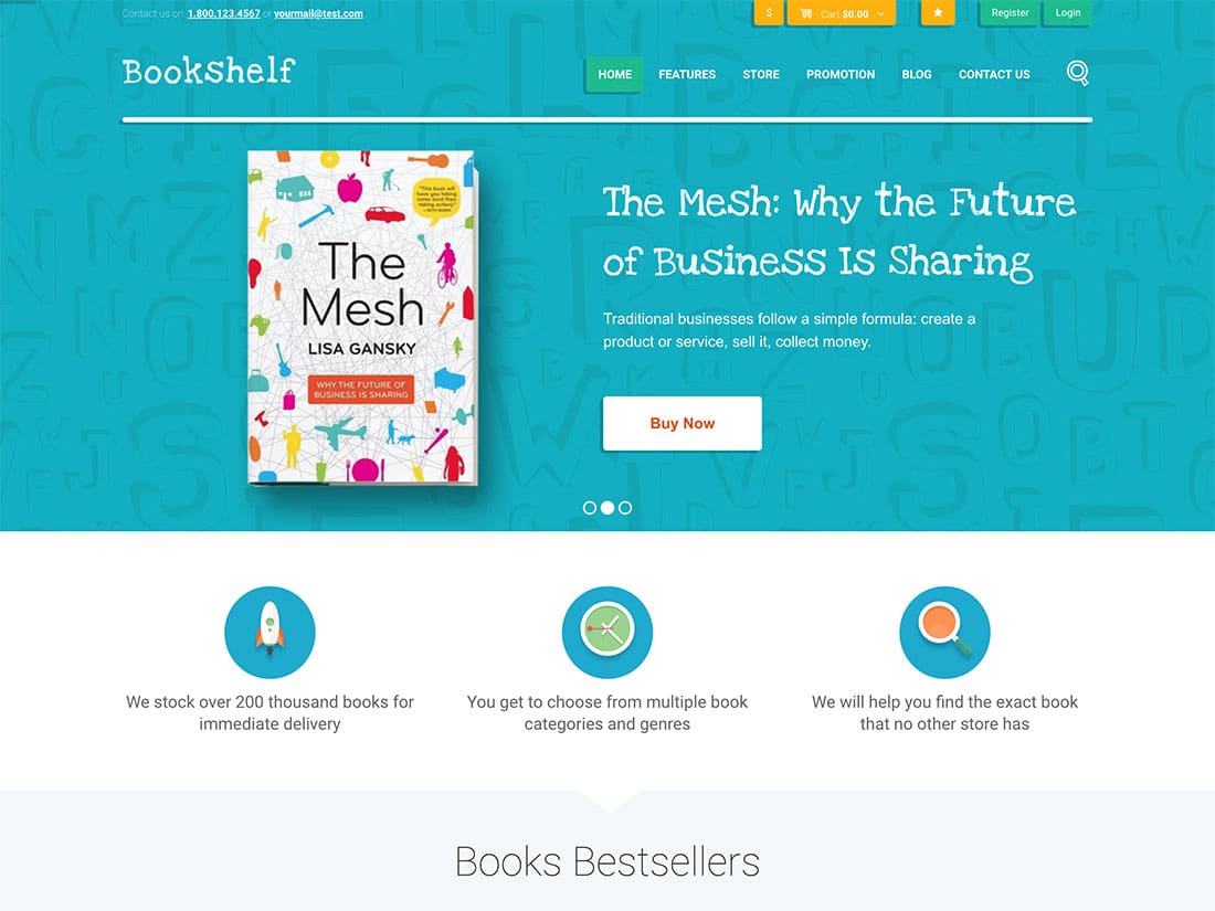 Bookstore WordPress Themes